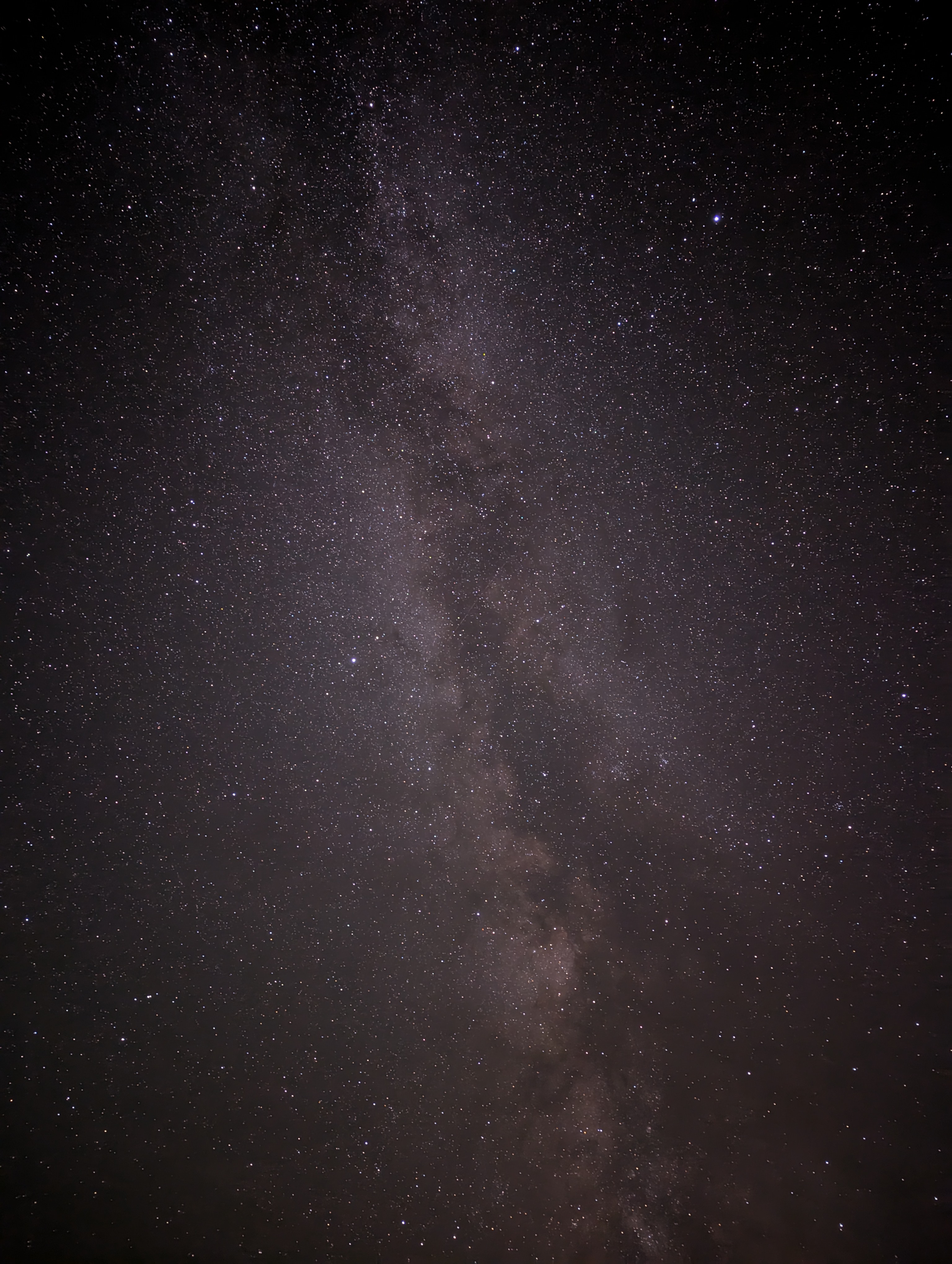 the milky way dark sky at Bodo Alberta